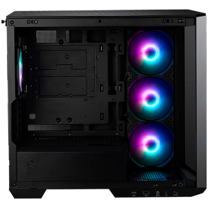 Кутия MSI MAG PANO M100R PZ, MicrоTower, ARGB Fans, 270-degree panoramic tempered glass, Black