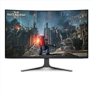 Монитор DELL Alienware AW3225QF, 31.6" QD-OLED Curved 1700R, 4K UHD (3840 x 2160) 240Hz, 16:9, 0.03ms, 1000 cd/m2, 1.5M:1, NVIDIA G-SYNC, 2xHDMI, DP, USB 3.2, Black/White