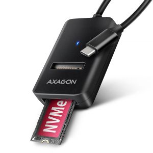 Адаптер AXAGON ADM2-CM, USB-C 3.2 Gen2 - 1x NVMe/SATA SDD Adapter
