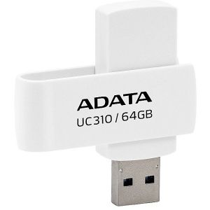 USB памет 64GB ADATA UC310, USB 3.2 Gen1 (USB 5Gbps), White - UC310-64G-RWH