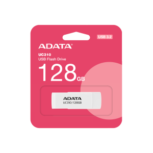 USB памет 128GB ADATA UC310, USB 3.2 Gen1 (USB 5Gbps), White - UC310-128G-RWH