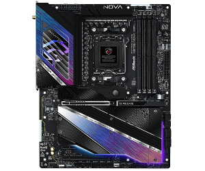 Дънна платка ASROCK Phantom Gaming X870E Nova WiFi (AMD AM5, 4xDDR5, 1xBlazing M.2, 1xHyper M.2, 1xM.2, 5Gb LAN, Wi-Fi 7, HDMI, 2 x USB4) ATX     