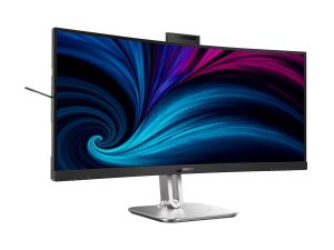 Монитор PHILIPS 34B2U6603CH/00 6000 serie, 34" VA Curved 1500R, WQHD (3440x1440) 120Hz, 21:9, 4ms, 550cd/m2, 4000:1, Adaptive Sync, 5MP CAM, Speaker 2x5W, 2xHDMI, DP, Thunderbolt 4, LAN, Dark grey