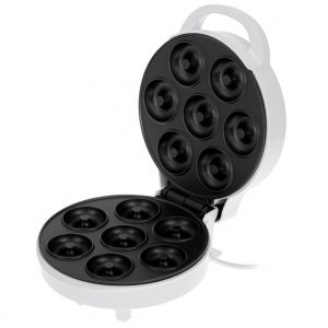 Уред за донъти ADLER AD 3075, 1500W, 7 понички наведнъж, Незалепващи плочи, Бял