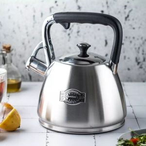 Свирещ чайник KLAUSBERG KB 7612, 3л, Индукция, Топлоизолирана дръжка, Инокс