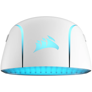 Безжична геймърска мишка CORSAIR M75 WIRELESS Lightweight (CH-931D011-EU), Bluetooth/Wireless, 26000 DPI, RGB, White