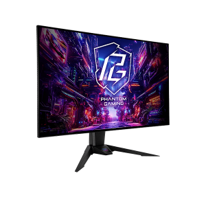 Монитор ASROCK PGO32UFS, 31.5" OLED, 4K UHD (3840x2160) 240Hz/480Hz, 16:9, 0.03ms, 1.5M:1, 1300cd/m2, AMD FreeSync™ Premium Pro, Speakers 2x5W, 2xHDMI, 2xDP, 1x USB-C, 4xUSB 3.2, Wi-Fi antenna, Black