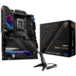Дънна платка ASROCK Z890 Taichi (Intel 1851, 4xDDR5, 1xBlazing M.2, 5xHyper M.2, 5Gb LAN, 2.5Gb LAN, Wi-Fi 7, HDMI, 2xThunderbolt 4) ATX