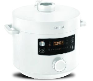 Мултикукър под налягане Tefal CY754130, Turbo Cuisine 5L (white), 1090W,  EPC, automatic prg (10) (inlc. Bake, Sous-vide, Slow-Cook, Ferment, Reheat), easy steam release