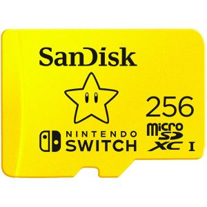MicroSD памет 256GB SANDISK For Nintendo Switch, microSDXC, Class 10 UHS-1 U3 A1 + SD Адаптер
