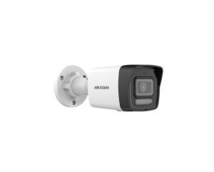 Охранителна камера HikVision DS-2CD1043G2-LIUF, 4 MP Smart Hybrid Light Fixed Bullet Network Camera, 4 mm, IR, White Light up to 30m, H.265+, IP67, built-in microphone, micro SDXC (512GB), 12Vdc/PoE 6.5W