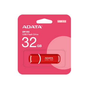 USB памет 32GB ADATA UV150, USB 3.2 Gen 1, Red - AUV150-32G-RRD