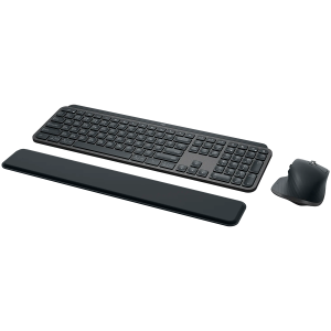 Безжичен комплект Клавиатура + Мишка LOGITECH MX Keys Combo for Business Gen 2 (920-010933), Bluetooth/Wireless, US, Graphite