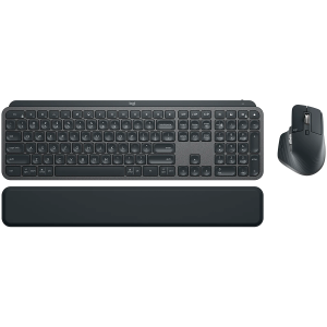 Безжичен комплект Клавиатура + Мишка LOGITECH MX Keys Combo for Business Gen 2 (920-010933), Bluetooth/Wireless, US, Graphite