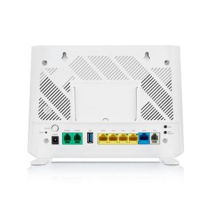Рутер ZyXEL DX3301-T0, WiFi 6 AX1800 VDSL2 IAD 5-port Super Vectoring Gateway (upto 35B) and USB with Easy Mesh Support