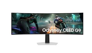Монитор SAMSUNG Odyssey OLED G9 G91SD (LS49DG910SUXEN), 49" OLED Curved 1800R, DQHD (5120x1440) 144Hz, 32:9, 0.03ms, 250 cd/m2, 1M:1, AMD FreeSync Premium Pro, Nvidia G-Sync, DP, HDMI, Micro HDMI, USB Type-C, Silver