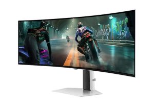 Монитор SAMSUNG Odyssey OLED G9 G91SD (LS49DG910SUXEN), 49" OLED Curved 1800R, DQHD (5120x1440) 144Hz, 32:9, 0.03ms, 250 cd/m2, 1M:1, AMD FreeSync Premium Pro, Nvidia G-Sync, DP, HDMI, Micro HDMI, USB Type-C, Silver