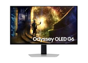 Монитор SAMSUNG Odyssey OLED G6 G61SD (LS27DG610SUXEN), 27" OLED, QHD (2560x1440) 240Hz, 16:9, 0.03ms, 250 cd/m2, 1M:1, AMD FreeSync Premium Pro, NVIDIA G-Sync, DP, 2xHDMI, 2xUSB, Silver