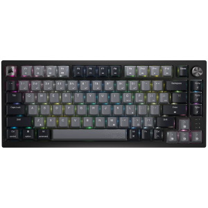 Безжична геймърска клавиатура CORSAIR K65 PLUS WIRELESS 75% RGB (CH-91D401L-NA), Bluetooth/Wireless, Mechanical CORSAIR MLX Red, USB, Midnight Grey 