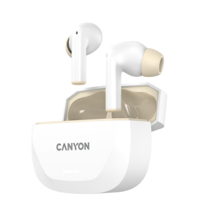 CANYON headset HEXAGON 7 TWS ANC+ENC Wireless Charge White Beige
