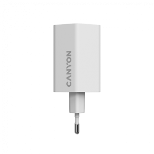 Зарядно у-во CANYON EXAGON 65 GaN 65W 2xPD 1xQC EU White