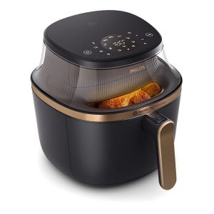 Фритюрник без мазнина PHILIPS NA322/00 Airfryer Series 3000, 1400W, 4.2l, 16 функции за готвене в 1, Прозорец за готвене, RapidAir Plus, Сензорен дисплей, Black