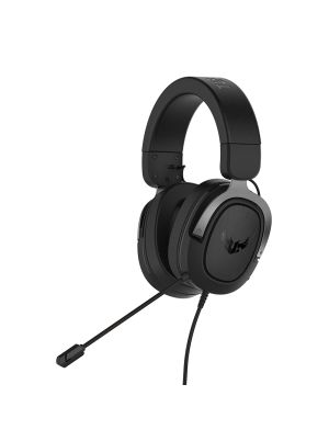 Геймърски слушалки ASUS TUF GAMING H3 (90YH028G-B1UA00), Wired, 7.1 Surround Sound, 50mm, 3.5mm, Black