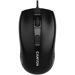 Мишка CANYON M-4 (CNE-CMS4), Wired, 1600DPI, USB, Black