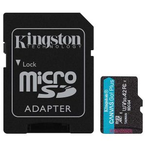 MicroSD памет 512GB KINGSTON Canvas Go! Plus Gen4, microSDXC Class 10, UHS-I, U3, V30, A2 up to 200MB/s + SD адаптер - SDCG4/512GB