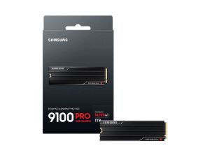 SSD 1TB SAMSUNG 9100 PRO with Heatsink (MZ-VAP1T0CW), M.2 2280, PCIe 5.0 x4, NVMe 2.0, V NAND TLC with Heatsink 