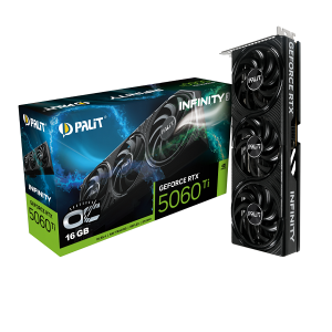 Видео карта PALIT GeForce RTX 5060 Ti Infinity 3 OC 16GB, 16GB GDDR7, 128 bit, HDMI, 3xDP - NE7506TS19T1-GB2061S