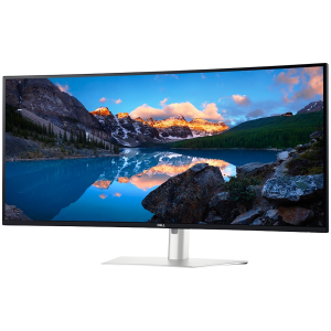 Монитор DELL U4025QW UltraSharp, 39.7" IPS Black Curved 2500R, 5K (5120x2160) 120Hz, 21:9, 5ms, 600 cd/m2, 2000:1, Speaker 2x9W, DP, HDMI, 2xThunderbolt4 (90W), 3xUSB-C, 5xUSB, RJ-45, Silver