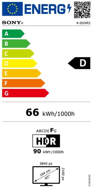 Телевизор  65" SONY BRAVIA 5 K-65XR5, 4K UHD Mini LED, SmartTV, Google TV, Android TV, 120Hz, WiFi6, Black 