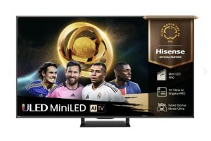 Телевизор 65" HISENSE 65U7Q PRO, 4K Ultra HD ULED, SmartTV, VIDAA Smart OS, 165Hz, WiFi 5GHz, Black