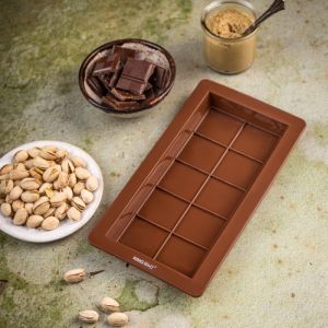Форма за дубайски шоколад Kinghoff KH 1945, 25х13.5 см, -40-230C, Кафяв