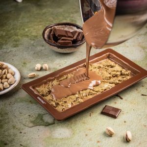 Форма за дубайски шоколад Kinghoff KH 1945, 25х13.5 см, -40-230C, Кафяв