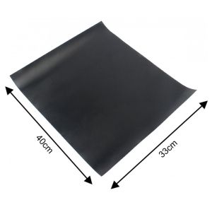 Комплект 3 бр подложки за печене Kinghoff KH 1920, За барбекю/скара, PTFE незалепващо покритие, 40х33 см, Устойчива до 200C, Черен