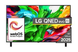 Телевизор 55" LG 55QNED85A3C, 4K Ultra HD QNED, SmartTV, webOS 25, 120Hz, Wi-Fi, Black
