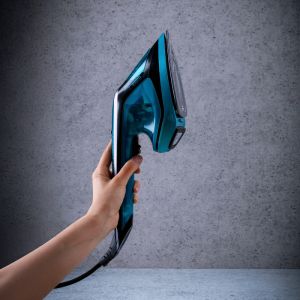 Уред за гладене с пара 2в1 Oliver Voltz OV51051C, 1800 W, 180 мл, Керамична плоча, Вертикално гладене, Термостат, Авто.изключване, Тюркоаз