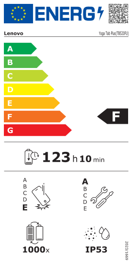 Таблет LENOVO Yoga Tab Plus WiFi, 16/256GB, 12.7'' Seashell + Keyboard & Pen