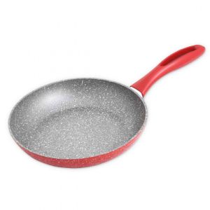 Тиган Oliver Voltz OV54419A26, 26 см, 4 мм, Мраморно покритие, Индукция, Червен