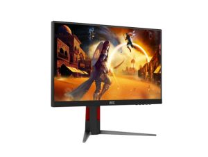 Монитор AOC 24G4HA, 23.8'' Fast IPS, FullHD (1920x1080) 200Hz, 16:9, 0.5ms, 300cd/m2, 1000:1, Adaptive Sync, NVIDIA G-SYNC, Speakers 2x2W, 2xHDMI, DP, Black/Red