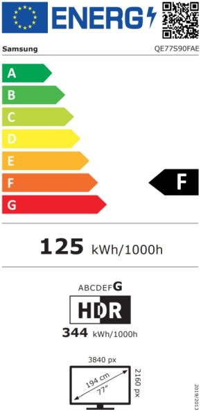 Телевизор 77" SAMSUNG OLED 77S90F, 4K UHD OLED, SmartTV, Tizen OS, 100Hz (Up to 144Hz), WiFi, Graphite Black