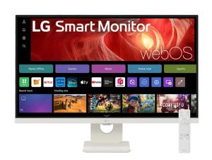 Монитор LG 27U731SA-W, 27" IPS, 4K UHD (3840x2160) 60Hz, 16:9, 5ms, 350 cd/m², 1000:1, Smart webOS23, Speaker 2x5W, 2xHDMI, USB-C , Bluetooth, White