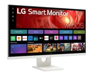 Монитор LG 27U731SA-W, 27" IPS, 4K UHD (3840x2160) 60Hz, 16:9, 5ms, 350 cd/m², 1000:1, Smart webOS23, Speaker 2x5W, 2xHDMI, USB-C , Bluetooth, White