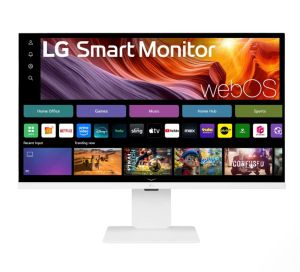 Монитор LG 32U850SA-W, 31.5" IPS, 4K UHD (3840x2160) 60Hz, 16:9, 5ms, 400 cd/m², 1000:1, Smart webOS, Web cam, Speaker 2x5W, 2xHDMI, 3xUSB Type-C, Wi-Fi , Bluetooth, White