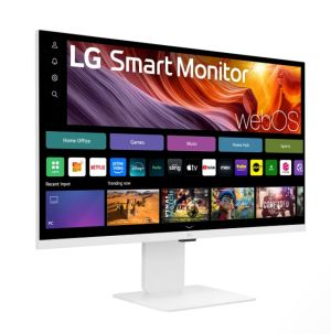 Монитор LG 32U850SA-W, 31.5" IPS, 4K UHD (3840x2160) 60Hz, 16:9, 5ms, 400 cd/m², 1000:1, Smart webOS, Web cam, Speaker 2x5W, 2xHDMI, 3xUSB Type-C, Wi-Fi , Bluetooth, White
