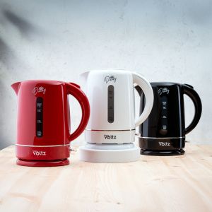 Електрическа кана Oliver Voltz Daisy OV51230W, 2200W, 1.7 л, Автоматично изключване, Черeн