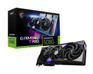 Видео карта MSI GeForce RTX 5080 16G GAMING TRIO OC, 16GB GDDR7, 256-bit, HDMI, 3xDP - 912-V531-005