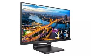 Монитор PHILIPS 222B1TC/00 B Line, 21.5'' IPS SmoothTouch, FullHD (1920x1080) 75Hz, 16:9, 4ms, 250cd/m2, 1000:1, AdaptiveSync, Speaker 2x2W, VGA, HDMI, DP, 3xUSB 3.2, Black